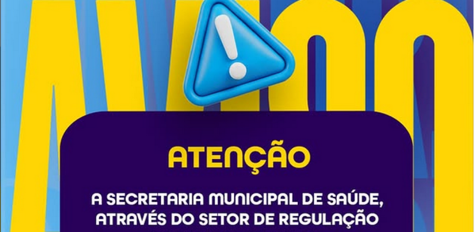 ATENÇÃO, POPULAÇÃO